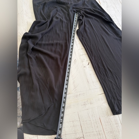 Versona Black Wide Leg Pants Flowing Comfort - Picture 4 of 9